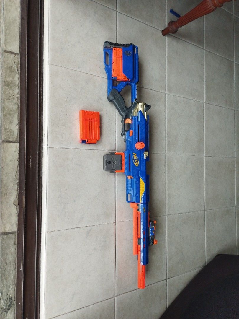 Retro Nerf Gun Long Strike CS-6, Hobbies & Toys, Toys & Games on Carousell