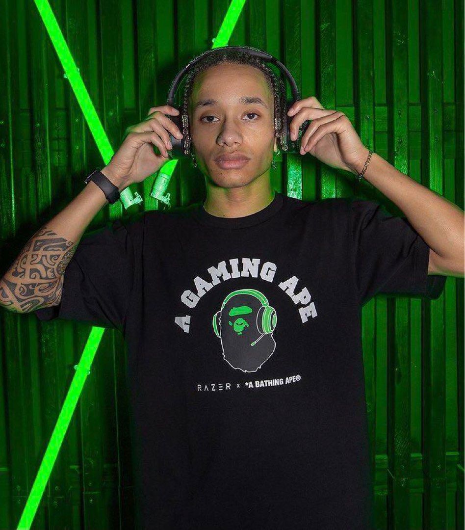 BAPE X RAZER NEON CAMO HEADSET, Audio, Headphones Headsets on
