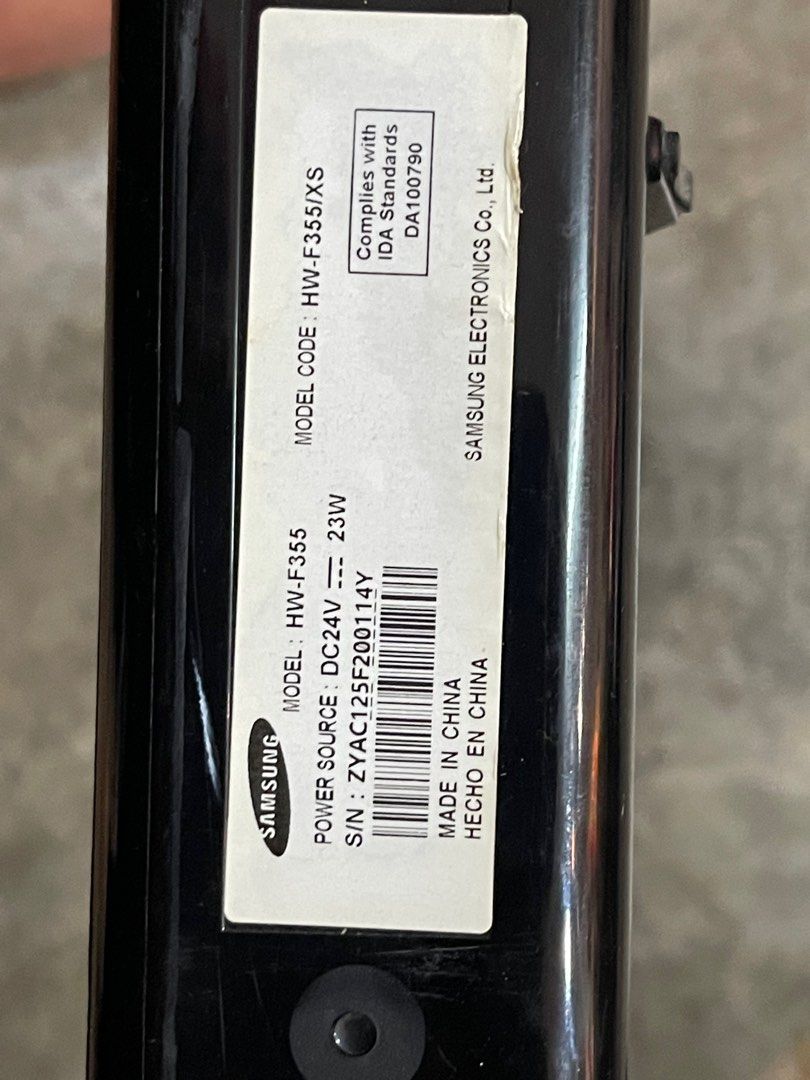 SAMSUNG SOUNDBAR 2.1 HWF355, Audio, Soundbars, Speakers & Amplifiers