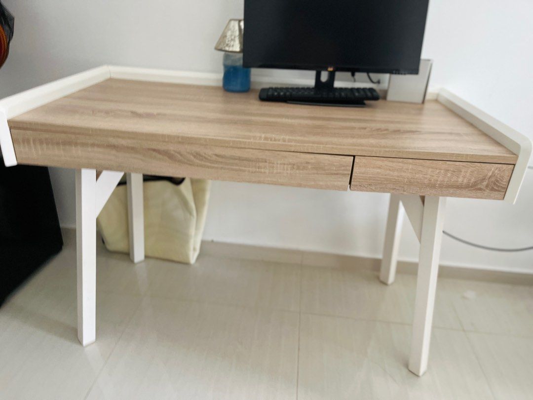 Solid wood desk store second hand
