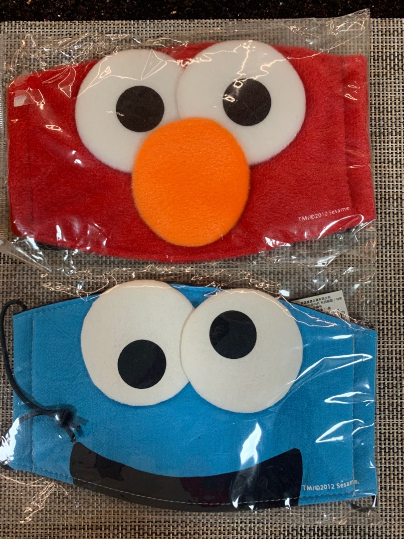 Sesame Street face masks, Health &amp; Nutrition, Face Masks &amp; Face Shields ...