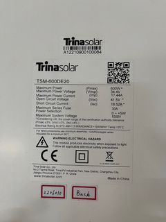 Solar panel 600W