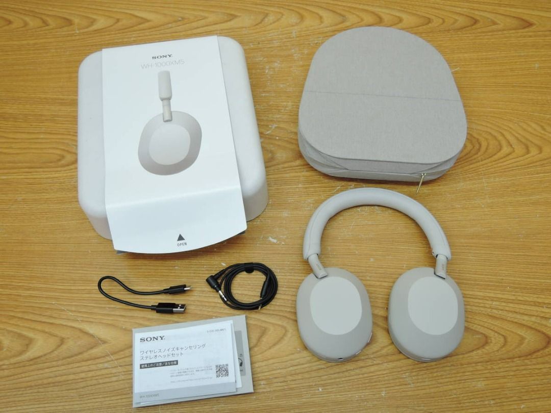 美品SONY/索尼降噪立體聲耳機無線耳機WH-1000XM5, 音響器材, 頭戴式/罩