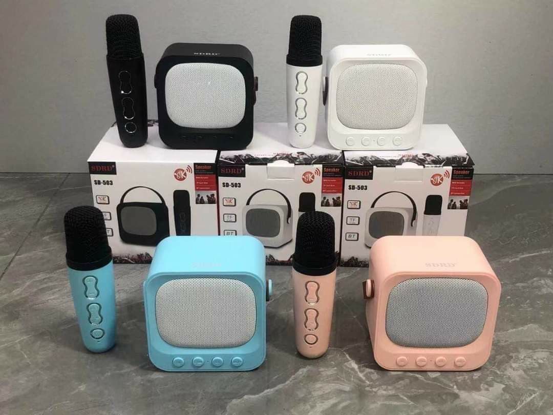 Speaker Bluetooth + Mic SDRD SD-503 Mini karaoke TF, High quality, cute design (Category: Portable Music Players) located in Manila. Submitted by minidivisoria (Listing ID 1200612700, Image 2). Description: 900 Speaker Bluetooth + Mic SDRD SD-503 Mini karaoke TF, High quality, cute design Features With BT/TF/Karaoke Mini wireless speaker, easy to carry simple operation, a variety of colors to choose from Speaker information parameter *Output : RM
