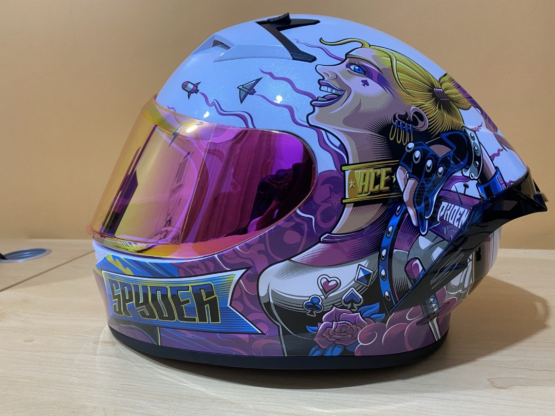 SPYDER+Neo Series Harley Quinn Full Face Helmet, Motorbikes, Motorbike