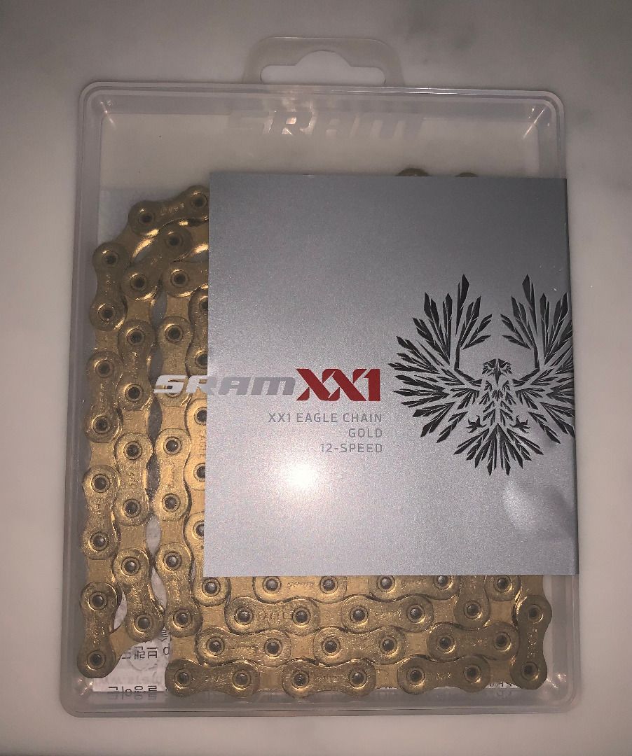 SRAM XX1 Eagle AXS 12S chain Gold Sports Equipment Bicycles
