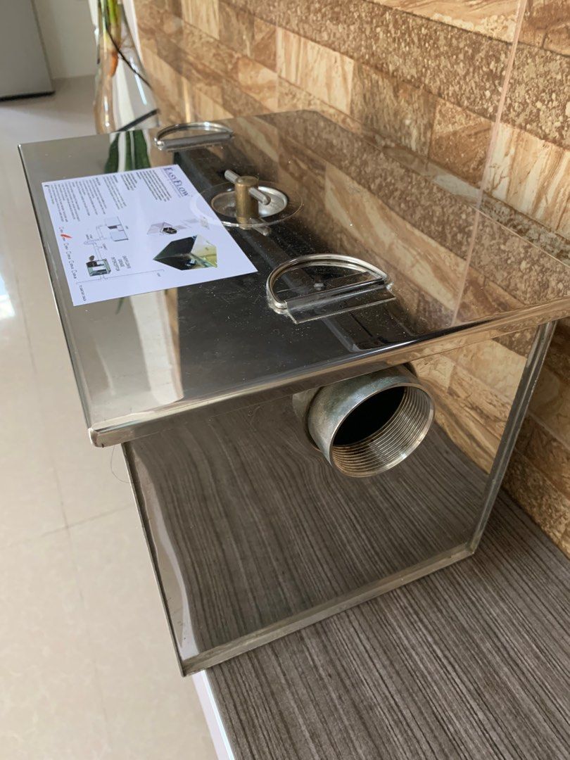 Stainless Grease Interceptor Grease Trap, Furniture & Home Living
