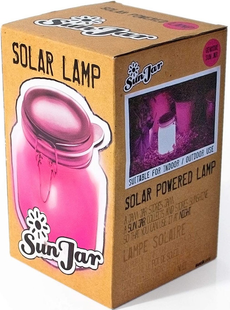 Suck UK Solar Powered Rechargeable LED Sun Jar Light - Waterproof for ...