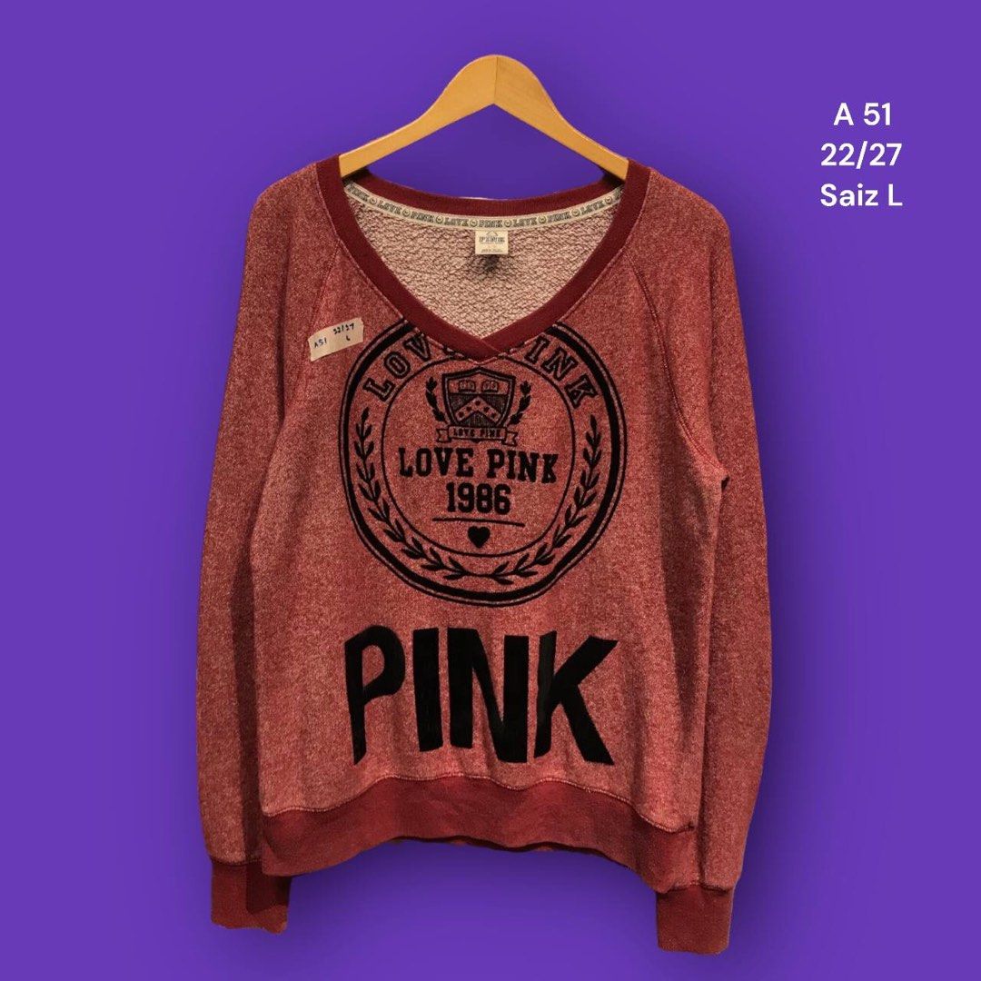 Sweatshirt Pink Victoria Secret Men s Fashion Tops Sets