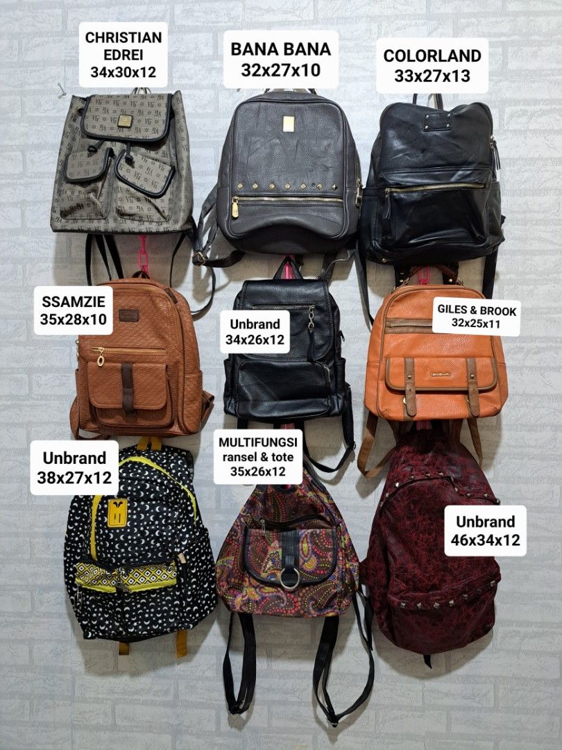 Tas Ransel Backpack Cewek Perempuan Barang Mewah Tas Dompet di Carousell
