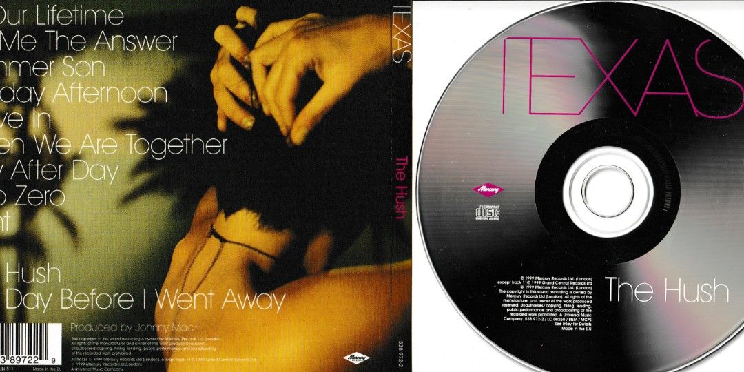 TEXAS THE HUSH CD, Hobbies & Toys, Music & Media, CDs & DVDs on Carousell