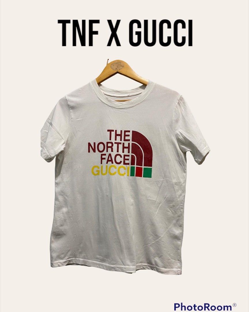 Tnf x gucci, Luxury, Apparel on Carousell