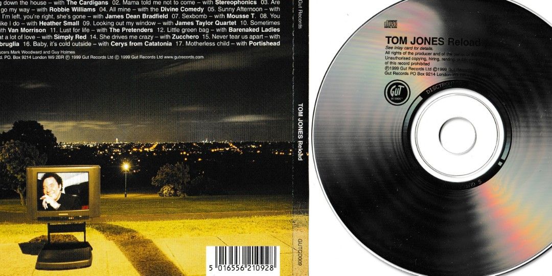 TOM JONES RELOAD CD, Hobbies & Toys, Music & Media, CDs & DVDs on