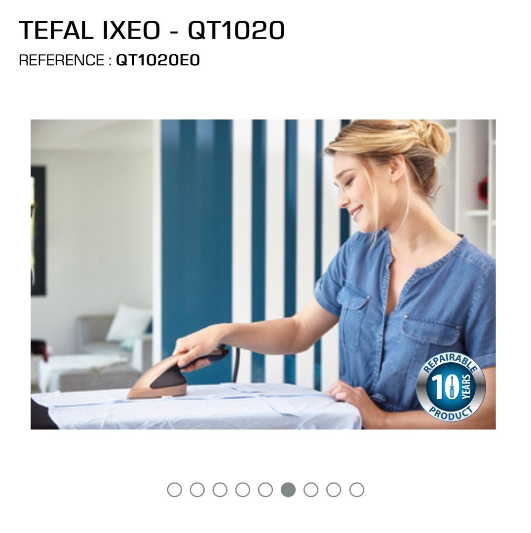 Helpful TEFAL IXEO QT1020 All in One steam iron and Steamer Garment
