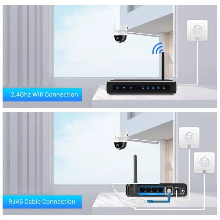 V380 C11X WIFI SMART NET CAMERA Main Features: * 5.8G/2.4Ghz Dual Band ...