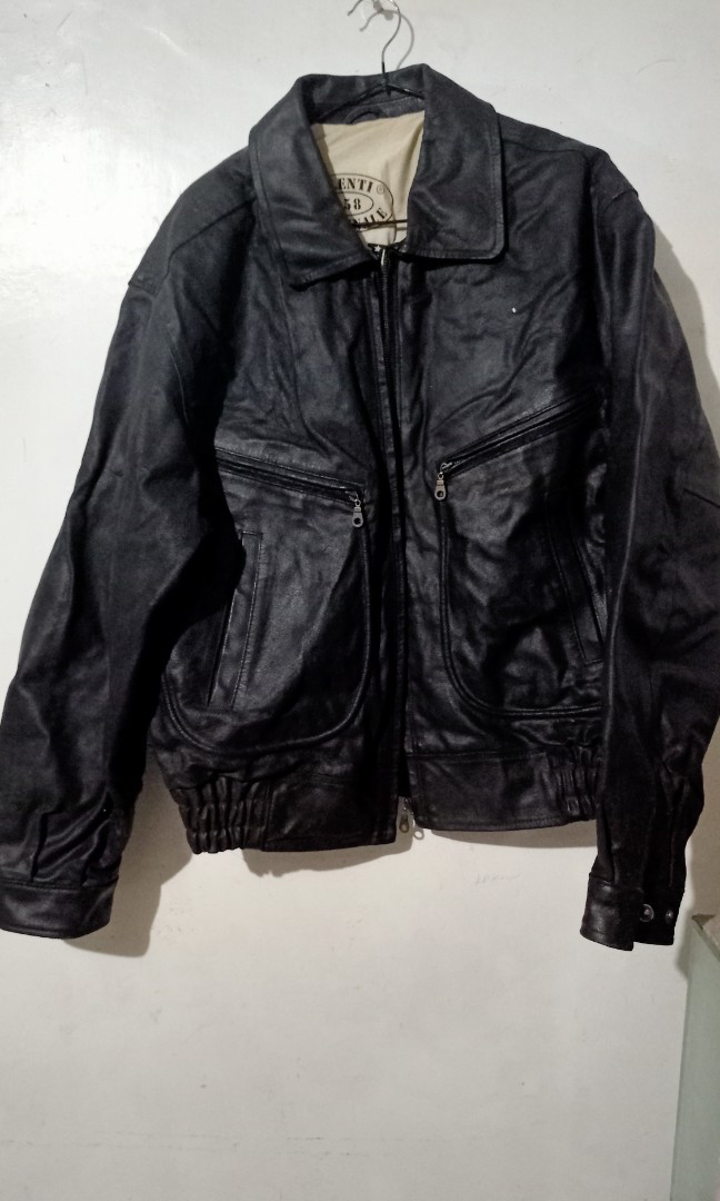 Vintage Leather jacket 1958, Xl, Valenti, car racer jacket, Men's ...