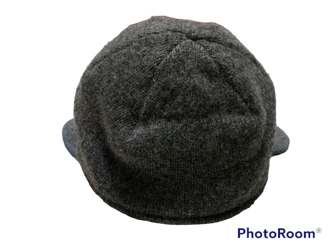 Vintage LL Bean Wool Guide Cap Flat Cabbie Hat Cold Weather Ear Neck