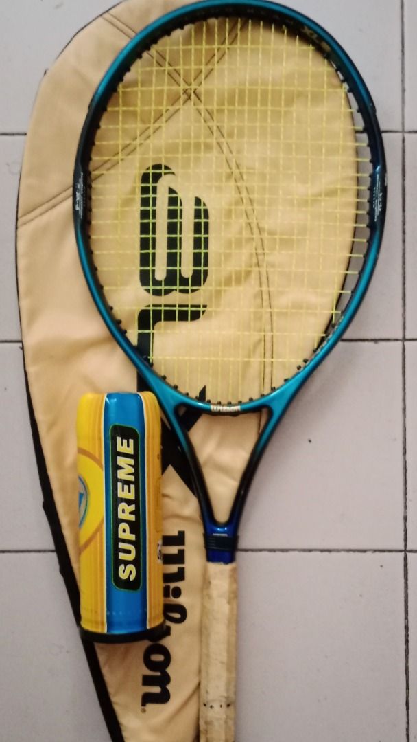 Wilson tennis racquet with brand new string balls sps racket, Sports