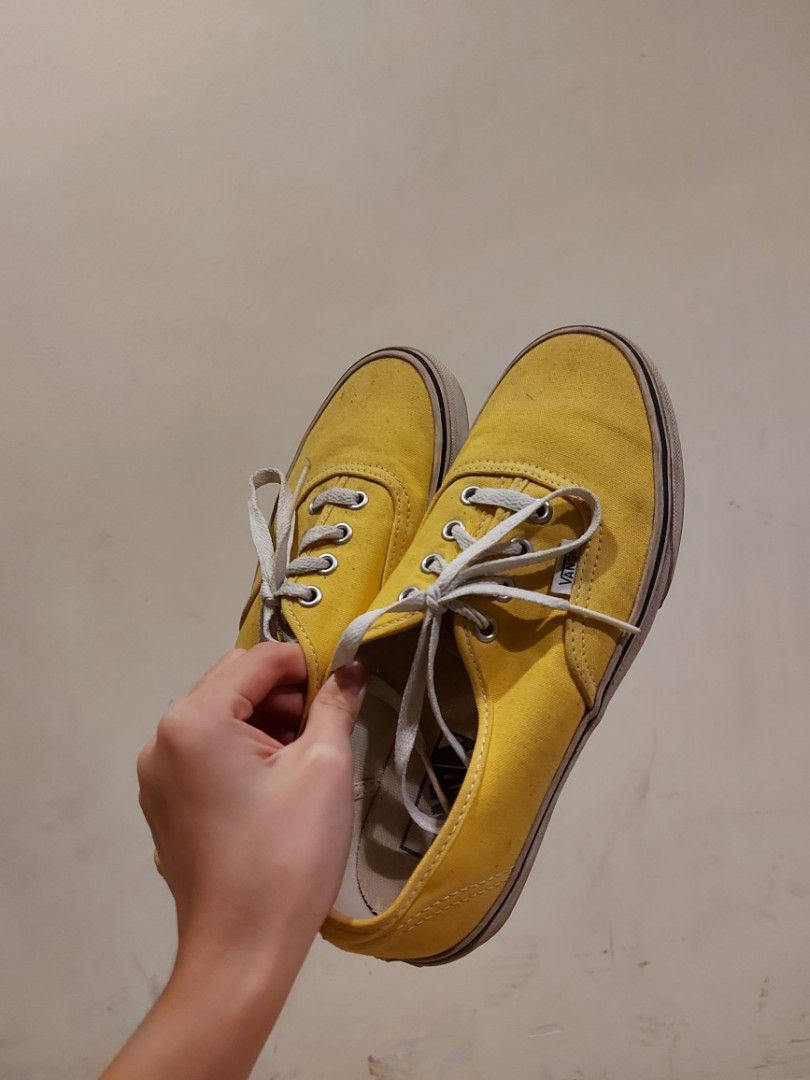 Vibrant yellow vans cheap