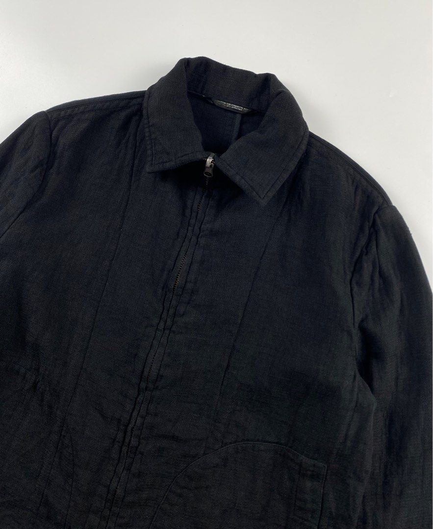 Y’s Yohji Yamamoto Linen Zip Up Jacket, Men's Fashion, Coats, Jackets