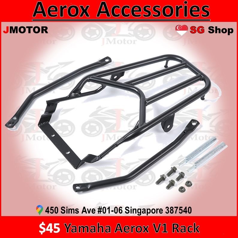 $45 Yamaha Aerox V1 Rack, Motorcycles, Motorcycle Accessories on Carousell
