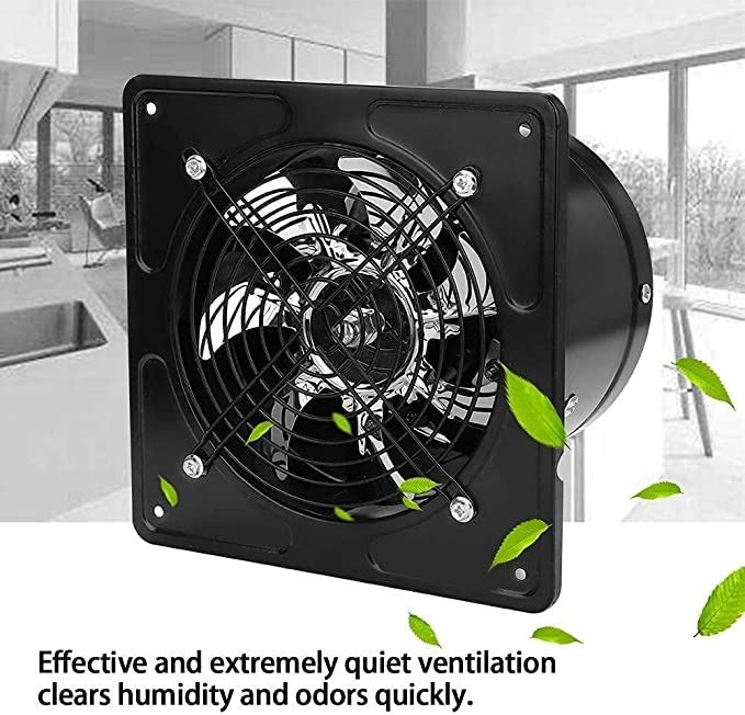 6 Inch 40W Wall Mounted Exhaust Fan Low Noise Extractor Ventilator Fan