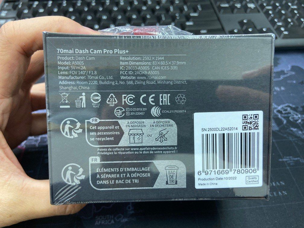 70MAI DASH CAM PRO PLUS+, Auto Accessories on Carousell