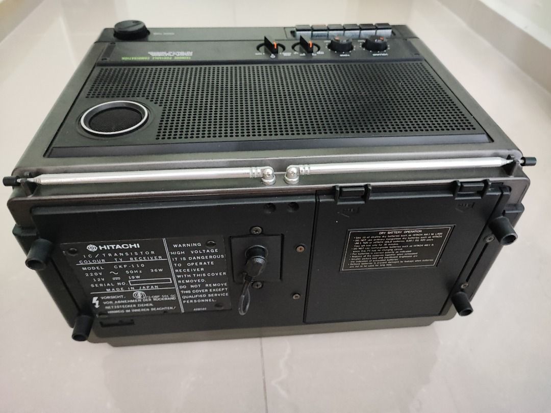 RARE 80s Vintage Retro Collectible Hitachi TV Colour TV Receiver Hifi Mini Compo Limited63825887439363113