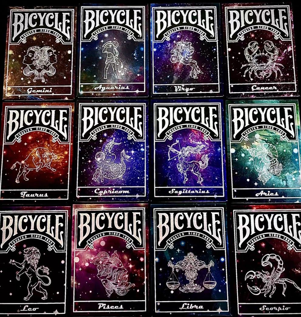 全新美國Bicycle 12星座V2 星座啤牌撲克牌禮盒Constellation playing