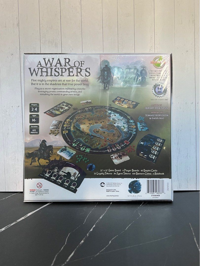 全新現貨] A War of Whispers (2nd Edition) 英文桌遊boardgame board