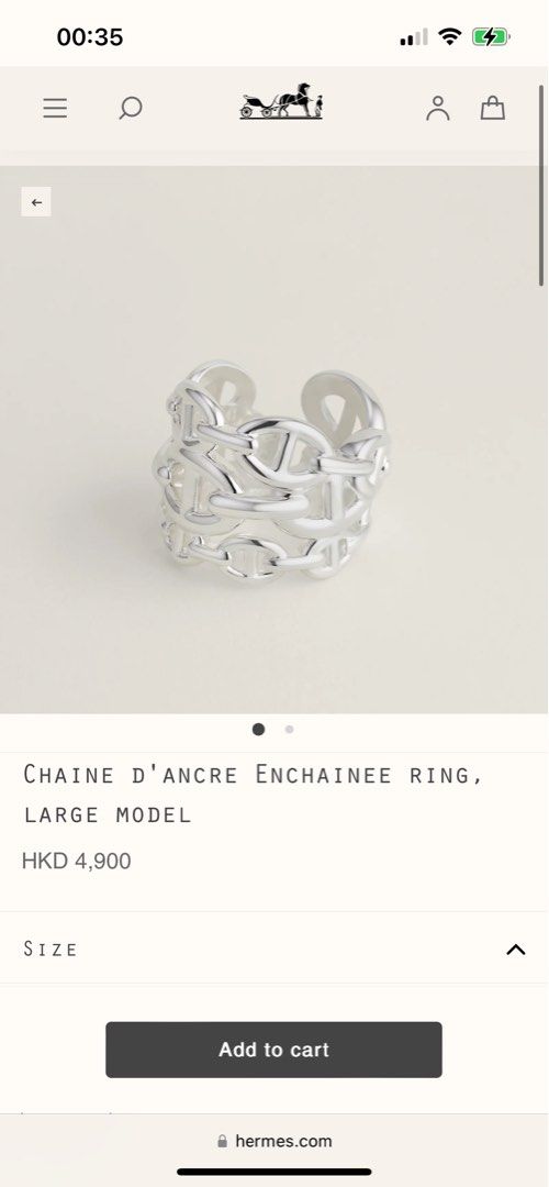直営店Chaine d´Ancre Enchainee ring ラージ モデル 直売割 www.m