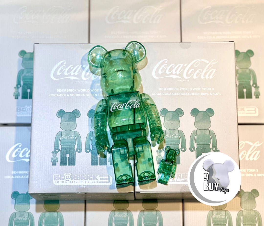 ✨預訂✨巜MEDICOM TOY BE@RBRICK Coca-Cola GEORGIA GREEN 100% + 400