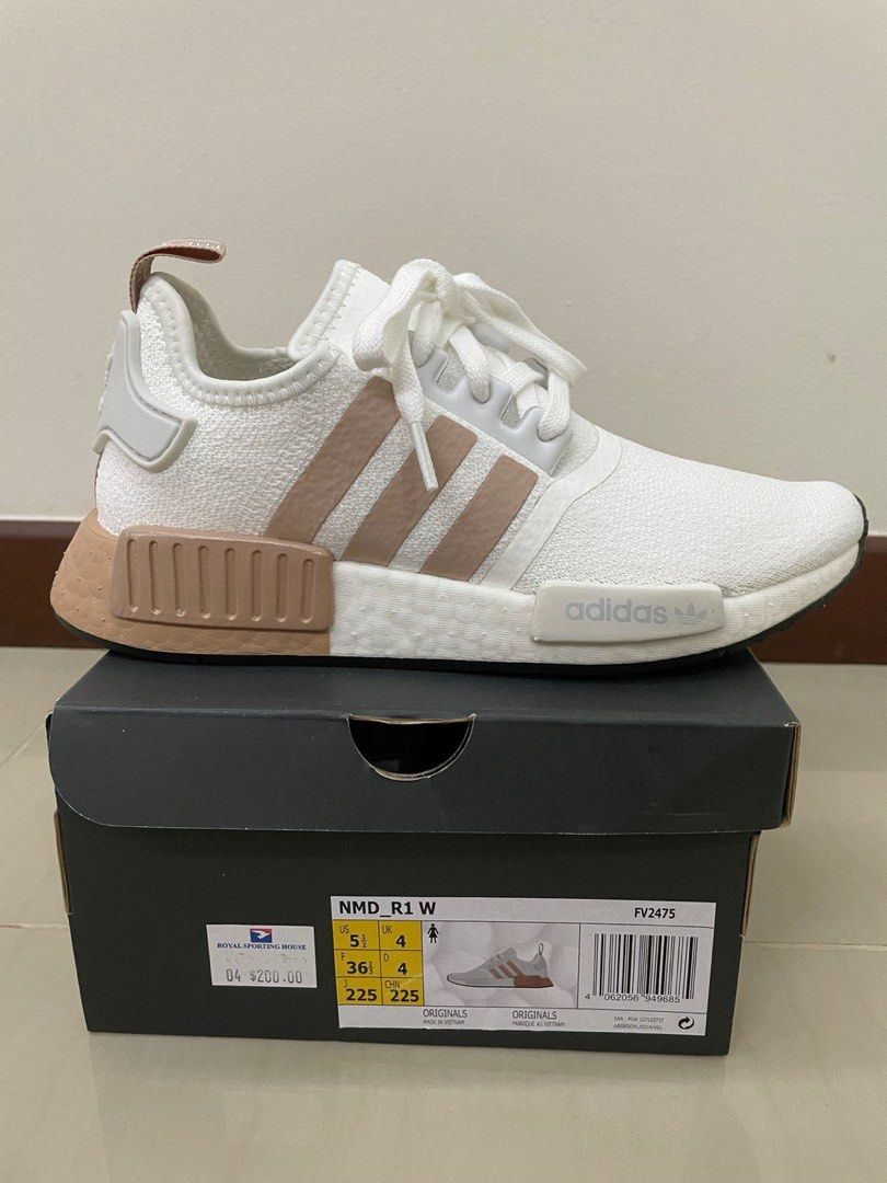 Nmd white pink discount