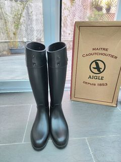 Aigle水靴38碼, 只著過幾次, 非常新淨, 葡萄牙製造