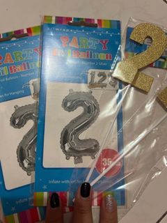 ALL FOR $4 ‼️ party supplies balloons cake toppers