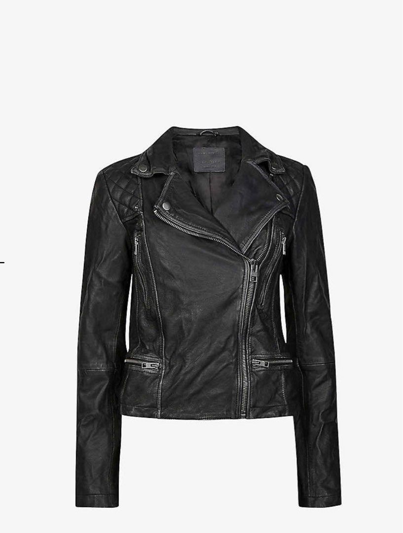 All saints clearance leather cargo jacket