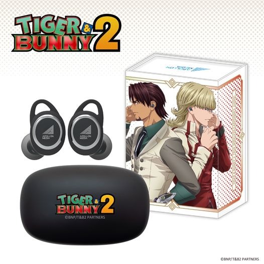 撮り下ろしボイス搭載ワイヤレスイヤホン ANIMA AOW01 タイバニコラボ TIGER ＆ BUNNY 2』録り下ろしボイス搭載ワイヤレスイヤホンを