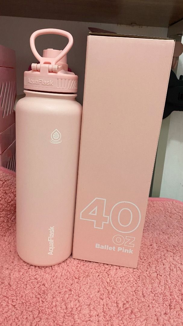 AquaFlask Ballet Pink 40oz BRAND NEW, Furniture & Home Living