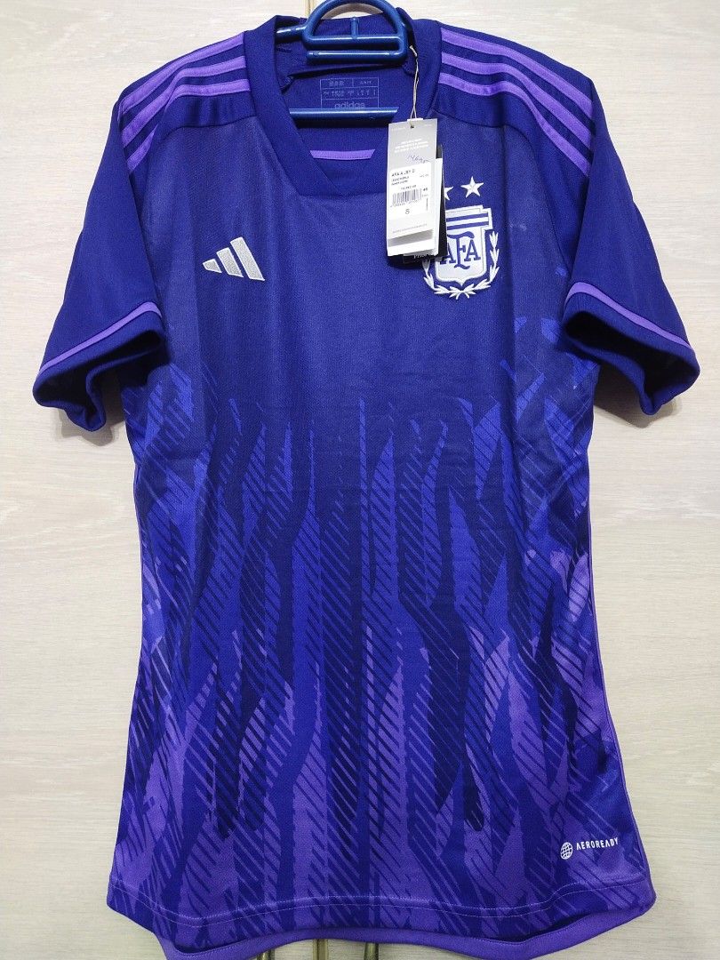 Argentina away jersey world cup 2022 authentic, Men's Fashion
