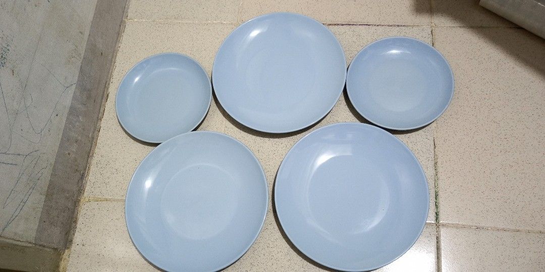 ASDA plate set (Simply Blue), Furniture & Home Living, Kitchenware