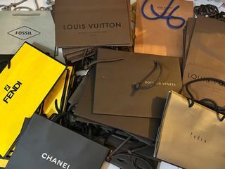 Authentic Louis Vuitton Paper Bag Gift Bag Regift 