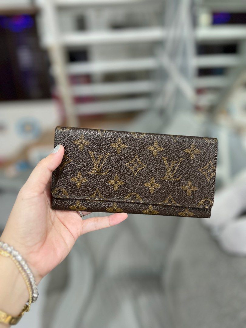 Authentic lv Louis Vuitton long wallet, Luxury, Bags & Wallets on