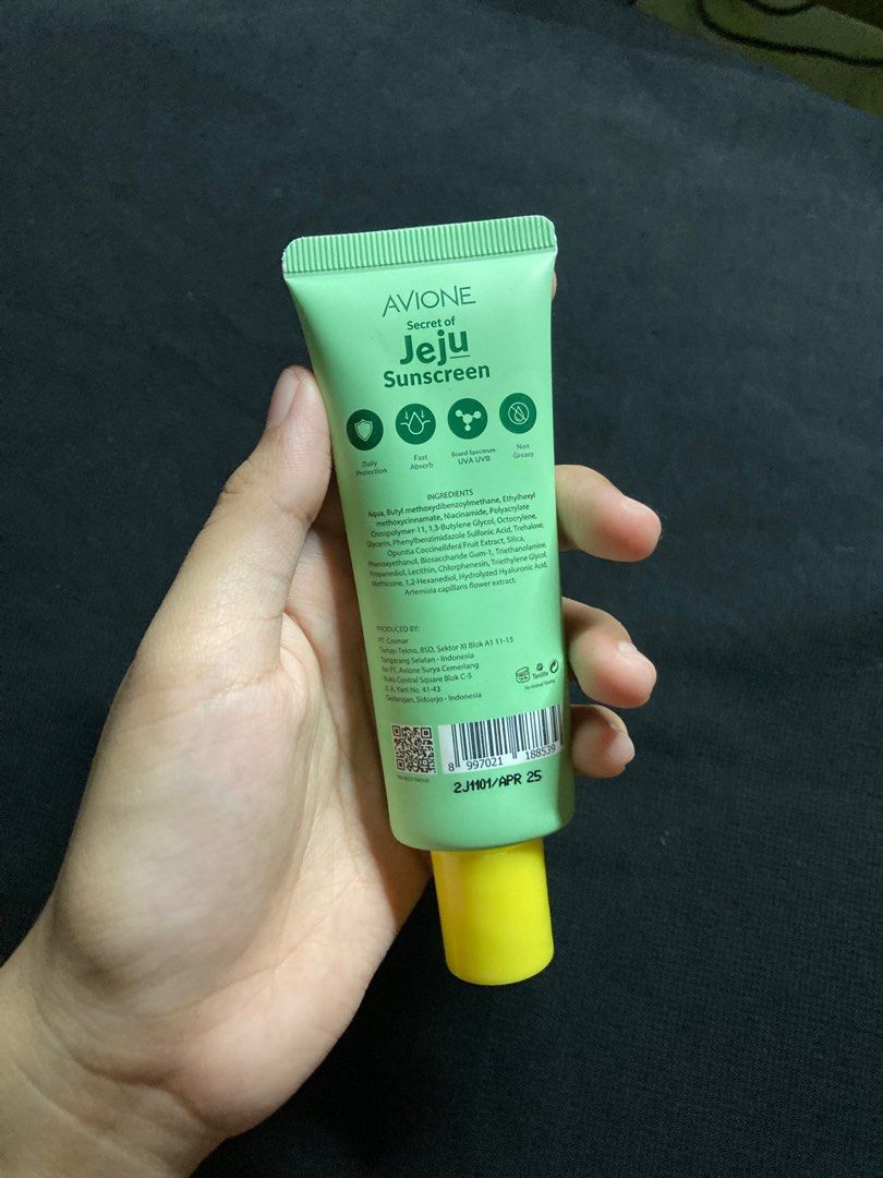Avione jeju sunscreen, Kesehatan & Kecantikan, Kulit, Sabun & Tubuh di