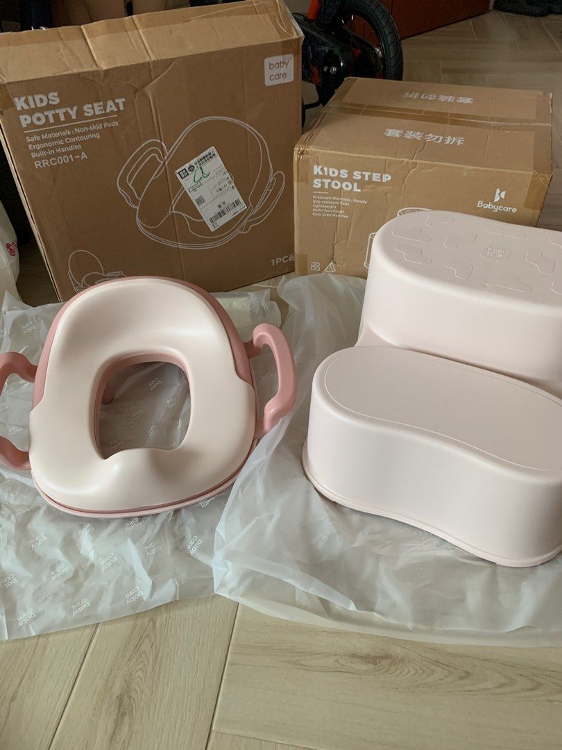 BabyCare potty training seat and step stool, Babies & Kids, Bathing