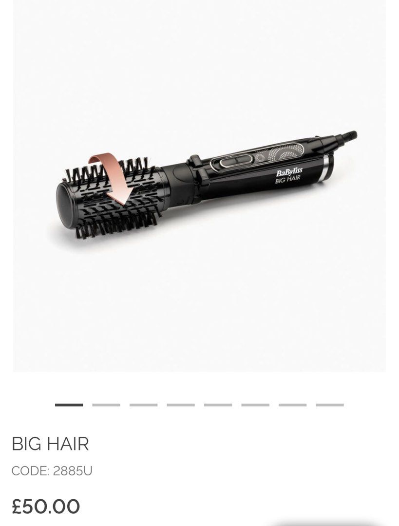 Big hair brush babyliss clearance