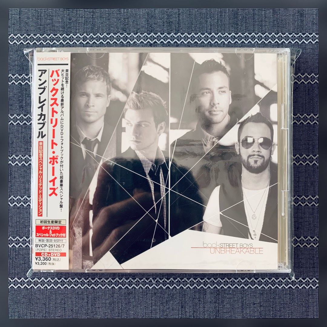 Backstreet Boys Unbreakable [Japan Tour Special Edition] CD + DV, Hobbies & Toys, Music