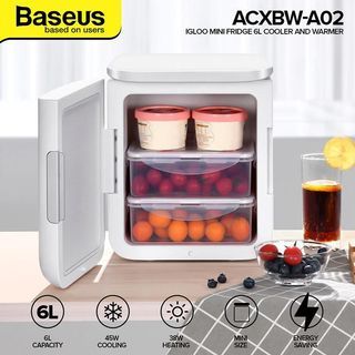 BASEUS Igloo Mini Fridge Cooler and Warmer Refrigerator Dorm/Home Use
