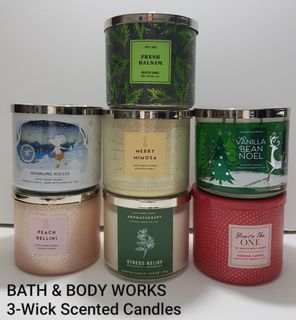Bath & Body Works 3-Wick Scented Candles