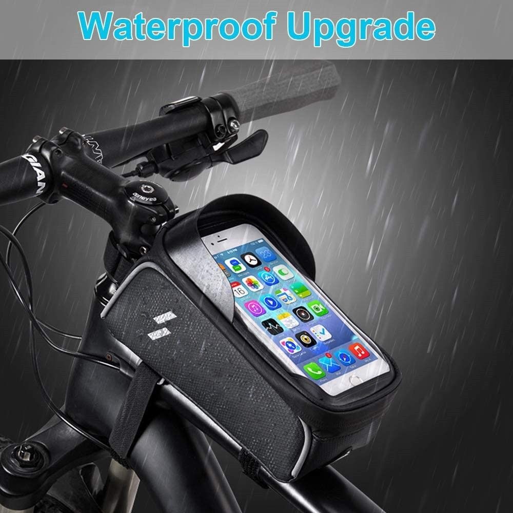 Bike bag bicycle bag Bike Phone Front Frame Bag Waterproof Bicycle Top Tube Cycling Phone Mount Pack Phone Case for 6.5 Sports Equipment Bicycles Parts Parts Accessories on Carousell
