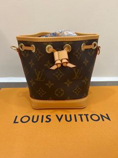 NIB Authentic Louis Vuitton Monogram Nano Noe w/Free Bag Organizer / Insert